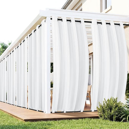 Patio Curtains Outdoor Waterproof 6 Panels, Porch Sun Shade | Weatherproof & by RichSets