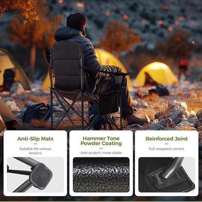 ALPHA CAMP Oversized Fully Padded Camping Chairs - Image 7
