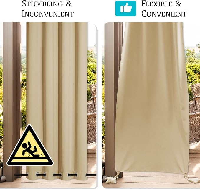 RYB HOME Windproof Outdoor Curtains - Image 4