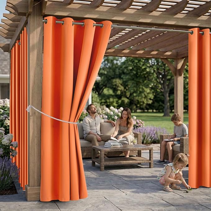 DIVA EN CAMINO DEC Outdoor Patio Curtain Waterproof Darkening Thermal Insulated - Image 2