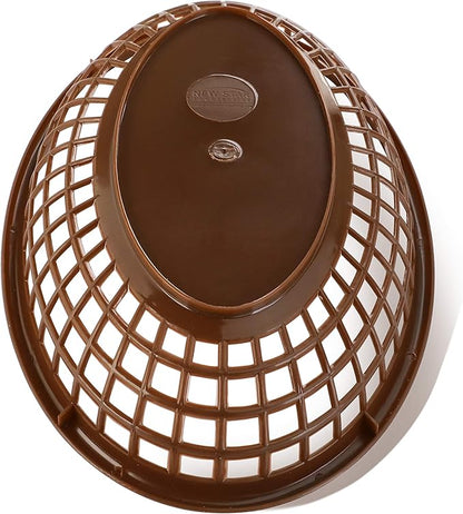 New Star Foodservice 44119 Fast Food Baskets, 9 1/4-Inch x 6-Inch Oval, Set of 36, Brown