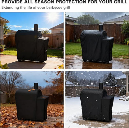 Heavy Duty 600D Grill Cover Fits for Royal Gourmet CC1830V/CC1830 30 Barrel Charcoal Grill Cover