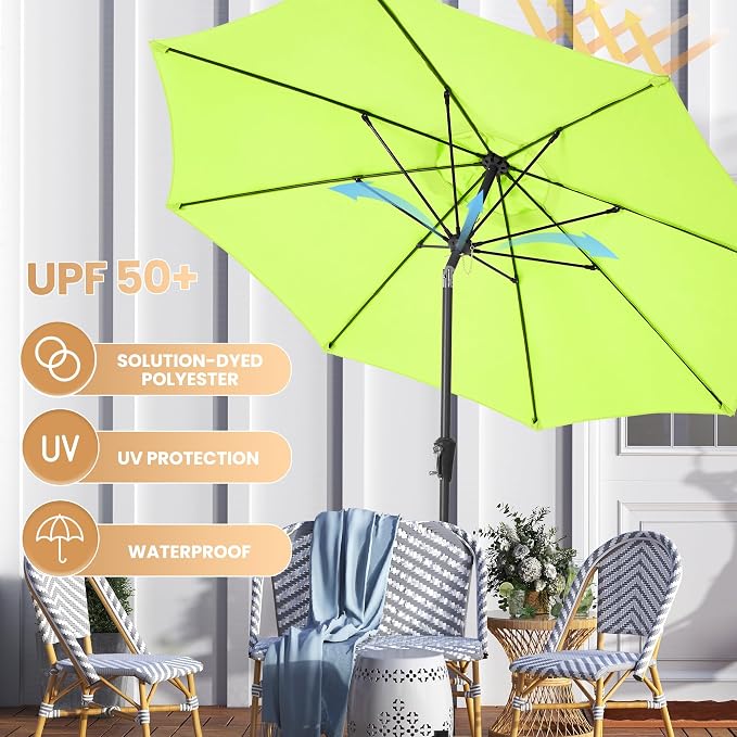 Ayge 9FT Patio Umbrella Outdoor Garden Umbrella - Image 5