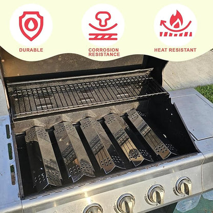 DcYourHome Grill Parts Kit for Nexgrill 5 Burner 720-0888N 720-0888A 720-0888 720-0882D, Grill Grates Heat Plates for Nexgrill 4 Burner 720-0830H 720-0830A 730-0830H 720-0783E Replacement Parts