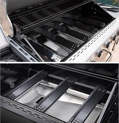 Replacement Parts for Nexgrill 720-0896B 720-0896E 720-0896C 720-0896X Deluxe 6-Burner Gas Grills, Cooking Grate, Heat Shield Tent and Burner for Nexgrill Replacement Parts 6 Burner