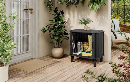 Keter Velo 30 Gallon Outdoor Storage Cabinet, Weather‑Resistant Resin Deck Boxes - Image 5