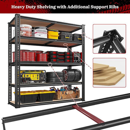 REIBII 40" W Storage Shelves Load 2500Lbs - Image 7
