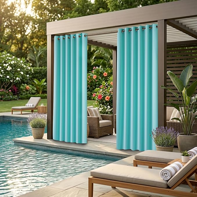 Waterproof Outdoor Curtain W84 x L120 - Image 2