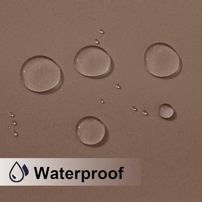 NICETOWN 2 Panels Patio Outdoor Curtains Waterproof, Thermal Insulated - Image 4