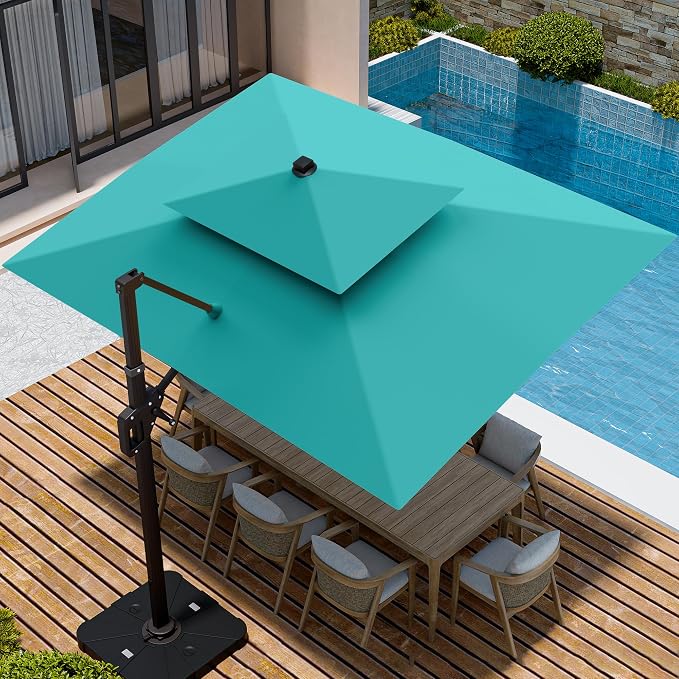 9' X 12' Cantilever Patio Outdoor Umbrella - Image 3