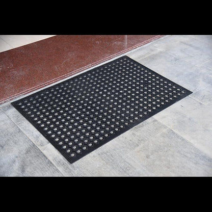 Outdoor Mat, Odorless Flexible Entrance Floor Mat, Anti-Slip Workplace Mats, Anti-Fatigue Tiles Open Work Mats, for Kitchen, Bathroom, Warehouse, Restaurant (2, 60"x36")