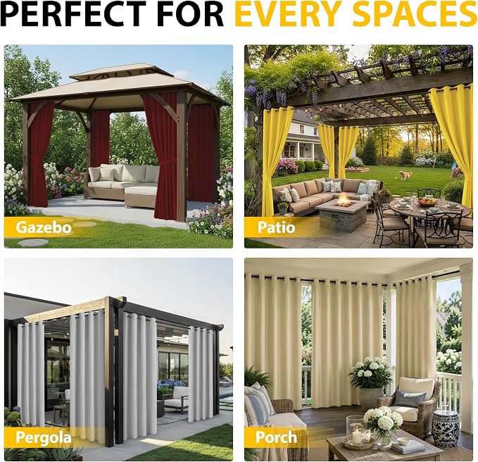 BONZER Waterproof Outdoor Curtains - Image 8