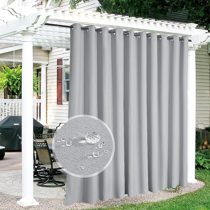 RYB HOME Extra Wide Outdoor Curtains by RYBHOME