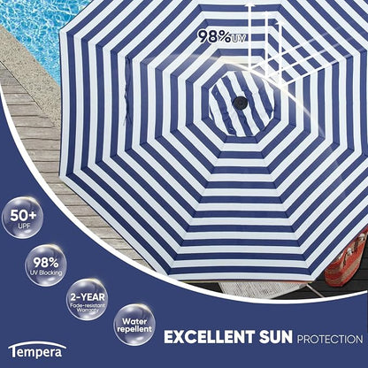 Tempera Patio Market Outdoor Table Umbrella - Image 3