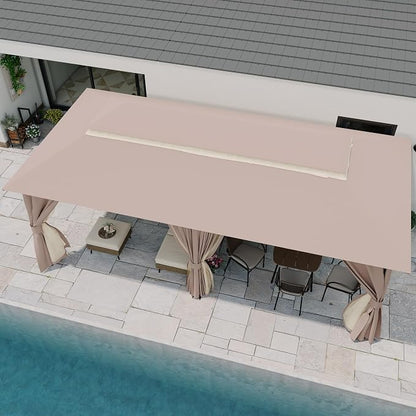 10'x20' Outdoor Gazebo, Metal Frame Heavy Duty Patio Canopy Tent Shelter - Image 4