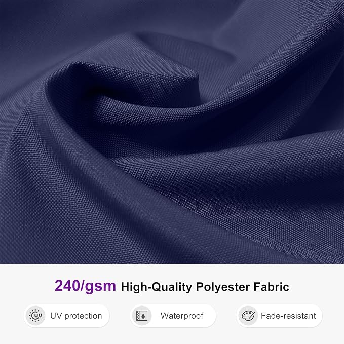 PURPLE LEAF Patio Umbrella 13ft Extra Large Wood-Grain Finish, UPF 50+ sun - Image 5