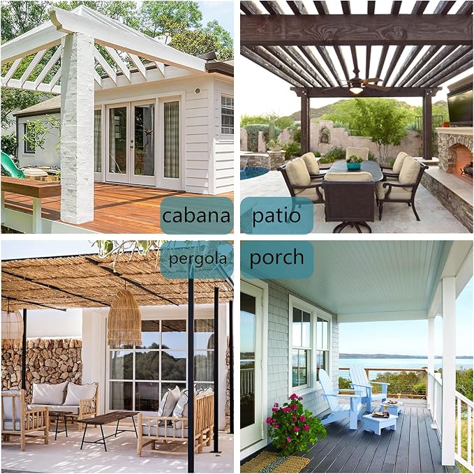 BONZER Outdoor Curtains for Patio Water Resistant | Heavy Thick Privacy Light - Image 8
