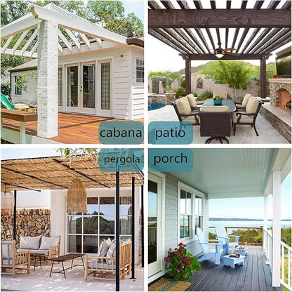 BONZER Outdoor Curtains for Patio Waterproof Thick Privacy | Wide Grommet Light - Image 8