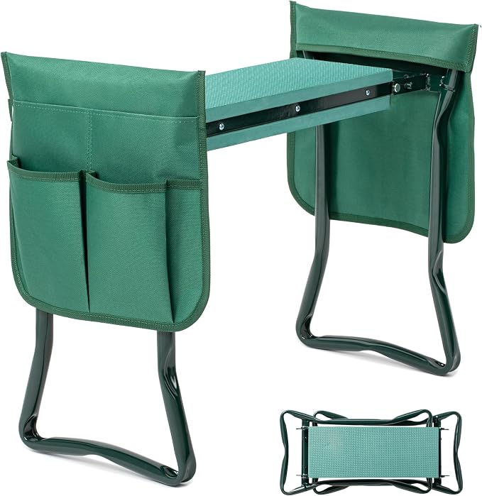 Simple Deluxe Garden Kneeler and Seat, Foldable Kneeling Stool by SimpleDeluxe