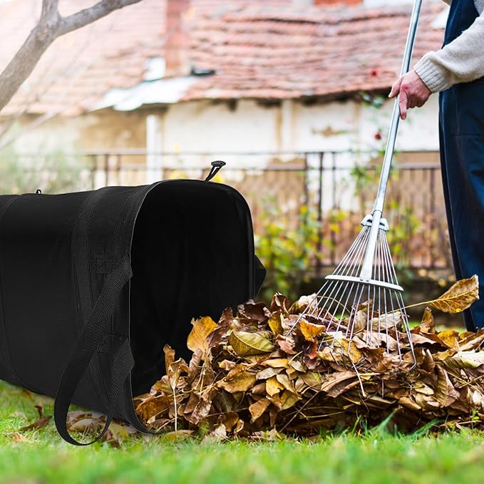 YUDI & GARDEN 19 Gallon Square Collapsible Yard Waste Bin, Collapsible Trash Can, Camping Trash Can - for Collecting Weeds or Leaf or Yard and Party Waste