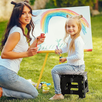 Delxo 9 Inch Kids Step Stool, 300 Lbs Folding Step Stool - Image 5