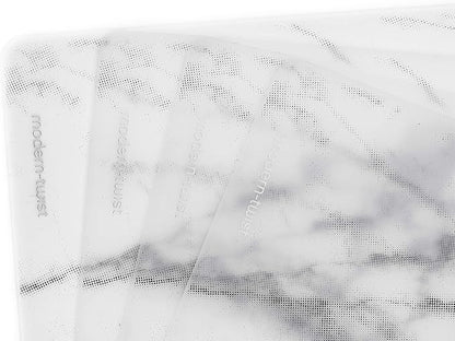 modern-twist 14 x 16 Silicone Placemat, BPA, PVC-Free Table Mat, Dishwasher Safe, Marble Print in Gray, Pack of 1
