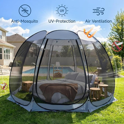 Alvantor Pop Up Screen House Tent, Instant Outdoor Gazebo - Image 3