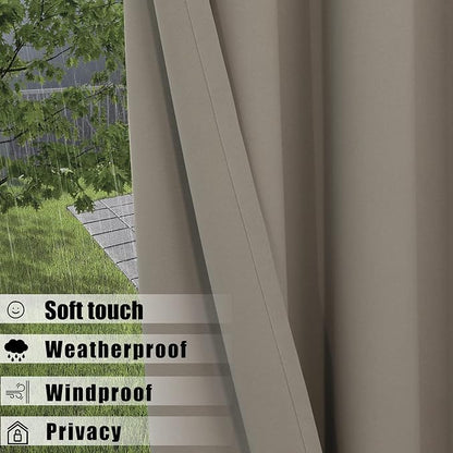 BONZER Waterproof Indoor/Outdoor Curtains - Image 3
