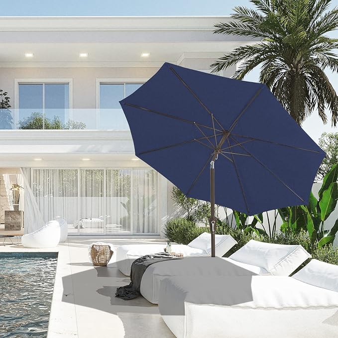 JEAREY 9FT Outdoor Patio Umbrella, Market Umbrella - Image 4
