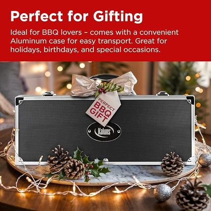 Kaluns BBQ Accessories, Complete Grill Set Dad Gifts for Christamas, 40 Pcs Premium Heavy Duty Stainless Steel Barbecue Grill Accessories for Outdoor Grill Gifts for Men Dad