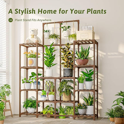 GENTINGBRO Plant Stand Indoor Outdoor 63" Tall Plant Shelf - Image 2