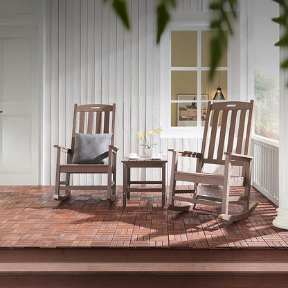 Oversized Outdoor Rocking Chair, HDPE Porch Rocker | High Back Rocking Chairs - Image 7