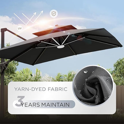 Deconk 10' X 13' Patio Cantilever Outdoor Umbrella - Image 5