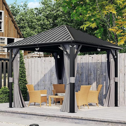 Aoxun Gazebo 10x10 Hardtop Gazebo by Aoxun