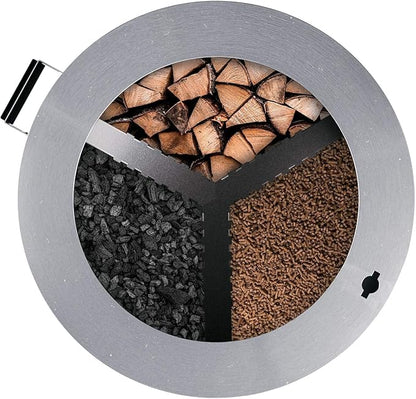 Breeo Smokeless Fire Pit (Y Series - Stainless Steel) | 21 inch Portable Smokeless Firepit for Outside | 31 Pounds | Ideal for Families Compatible with Wide Range of Breeo Accessories