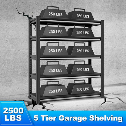 Garage Shelving Heavy Duty，Large Loads Adjustable Garage Storage Shelves - Image 4