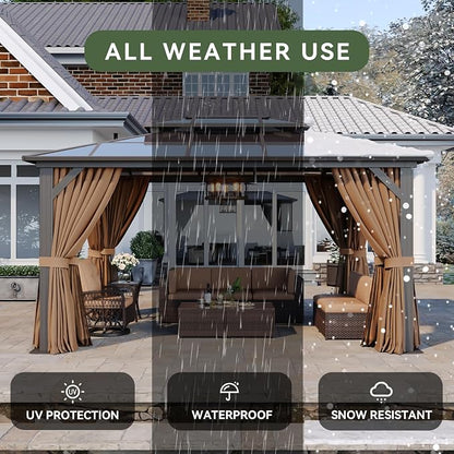 Aoxun 10'x14' Hardtop Gazebo - Image 5