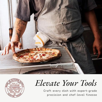 Made In Cookware - Seasoned 12" Carbon Pizza Steel - (Like Cast Iron, but Better) - Professional Cookware - Crafted in Sweden - Induction Compatible