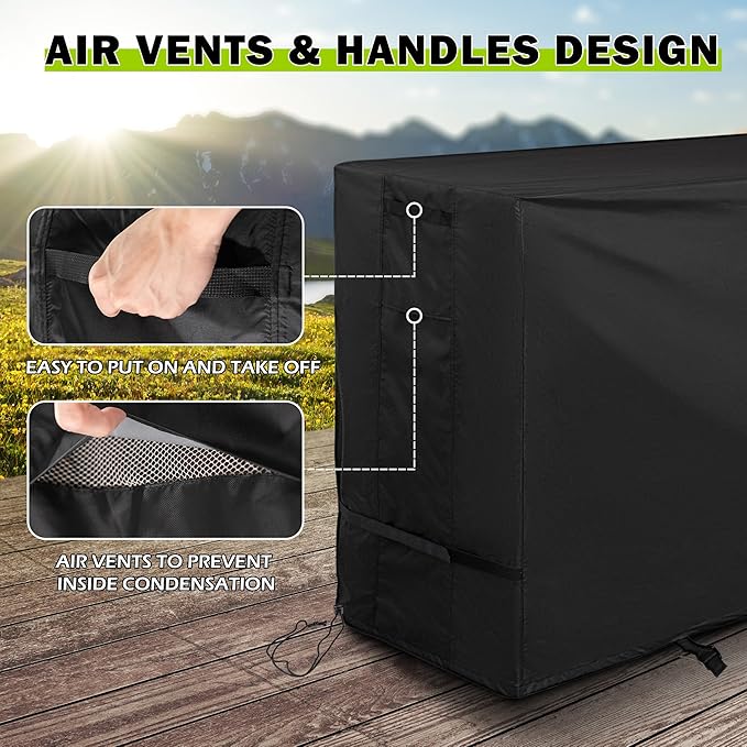 Grill Cover for Blackstone Bronco 3-Burner 28" XL Omnivore Grill 2418, Outdoor Griddle Cover for Blackstone ProSeries 3-Burner 28" XL Propane Griddle 2316, Protective Flat Top Grill Cover