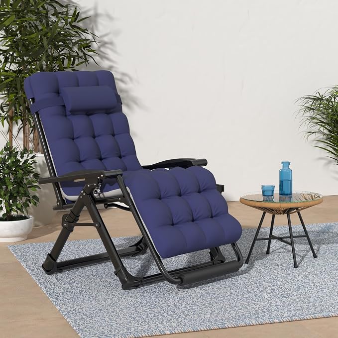 Suteck Oversized Zero Gravity Chair, Upgraded Lock and Footrest, Reclining - Image 2