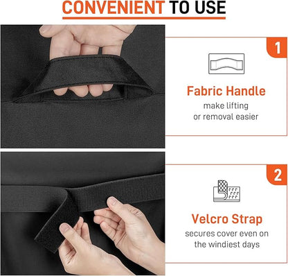 Arcedo Grill Cover Compatible with Traeger 33-Inch Flatrock Flat Top Gas Griddle, Heavy Duty Waterproof Outdoor BBQ Cover Full Length Weatherproof Grill Accessory BAC751