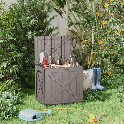 32 Gallon Outdoor Storage Box Waterproof Lockable Deck Box | Weather-resistant - Image 3
