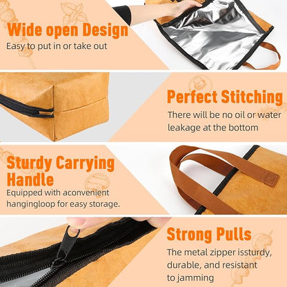 BBQ Blanket for Resting Meat,Reusable Smoker Grilling Meat Insulated Resting Bag with Wide Mouth for Large Brisket/Beef/Pork Shoulders/Turkeys (BBQ Blanket 23in)