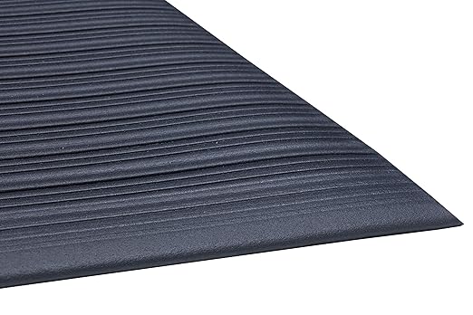Guardian Air Step Anti-Fatigue Floor Mat, Vinyl, 6'x60', Gray, Reduces fatigue and discomfort, Can be easily cut to fit any space,Grey