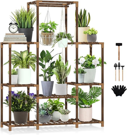 Plant Stand Indoor Outdoor Tall Shelf by Uneedem