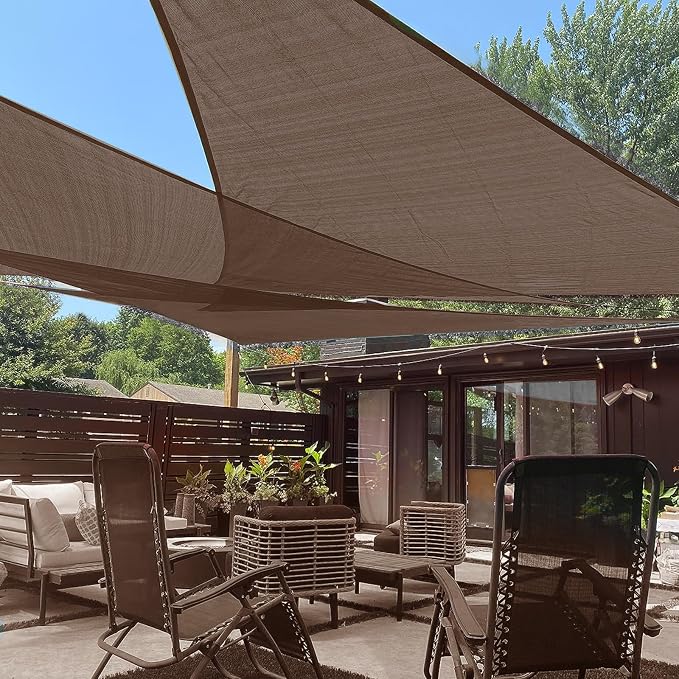 LOVE STORY 16' x 16' x 16' Triangle Sun Shade Sail by LOVESTORY