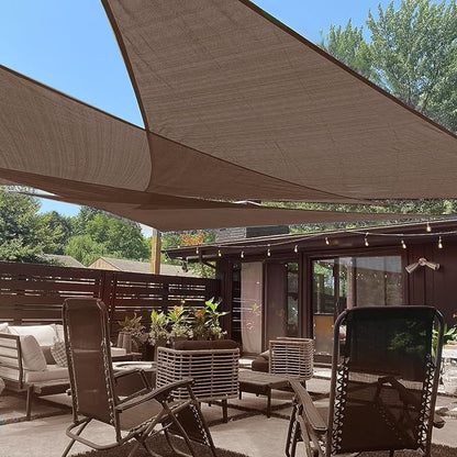 LOVE STORY 16' x 16' x 16' Triangle Sun Shade Sail by LOVESTORY