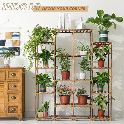 Tall Shelf for Multiple Plants Indoor Outdoor 14 Tiers 16 Pot Holder Large Rack - Image 5