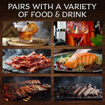 SmokeTop 4oz Bag - Cocktail Smoker Chips for Old Fashioned Cocktails, Whiskey, & Bourbon - by Middleton Mixology Made in The USA (800 uses) (Oak)