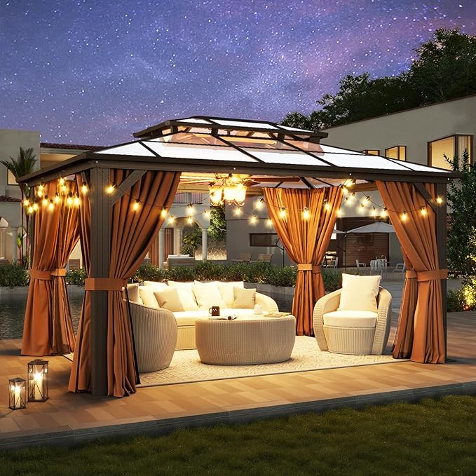 Aoxun 10'x14' Hardtop Gazebo - Image 2
